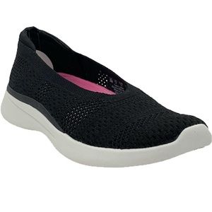 Ryka knit perforated slip-ons-Maisey Black US 9.5M